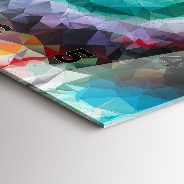 Szögletes fali üvegóra Színes emberi szem