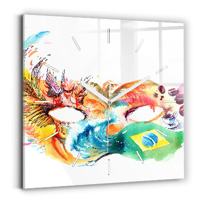 Szögletes fali üvegóra Kultúra - brazil zászló