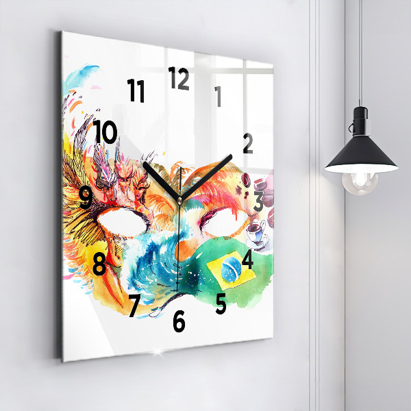 Szögletes fali üvegóra Kultúra - brazil zászló