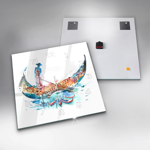 Szögletes fali üvegóra Olaszország - Velencei Libegő