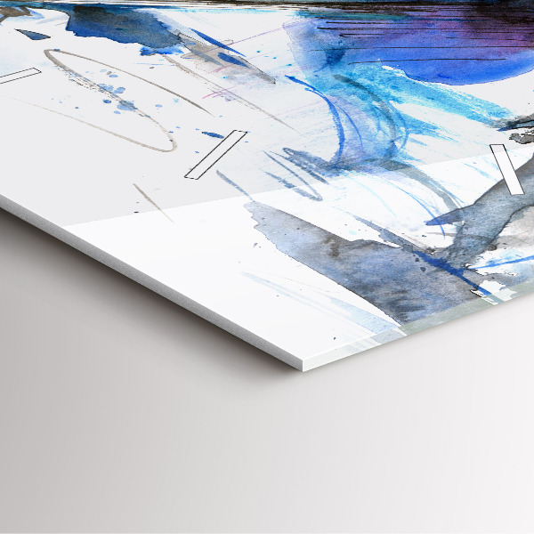 Szögletes fali üvegóra Dalmata és esernyő