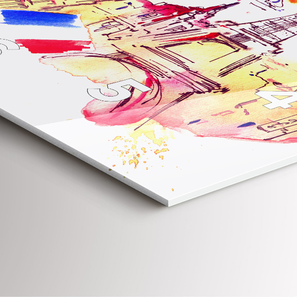 Szögletes fali üvegóra Vonzó országok a világon