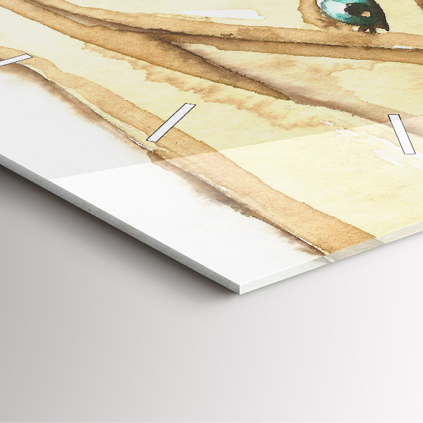 Szögletes fali üvegóra Egy nő portréja