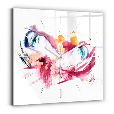 Szögletes fali üvegóra Romantikus pár