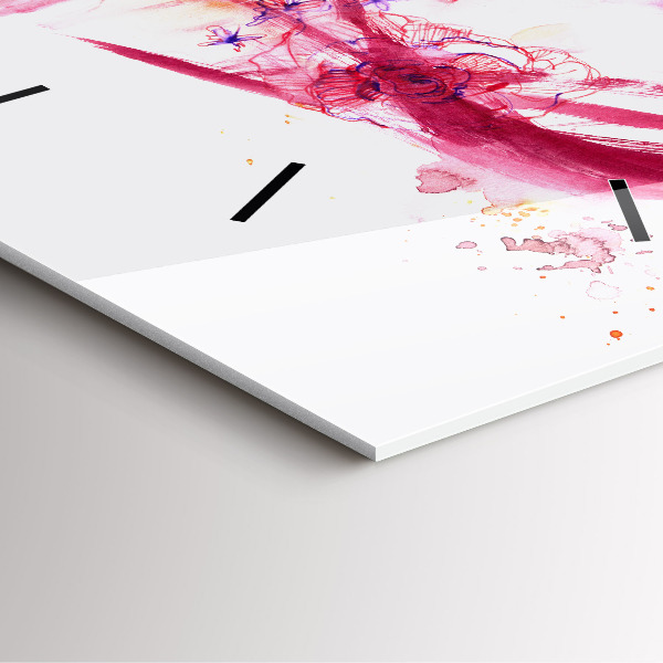 Szögletes fali üvegóra Romantikus pár