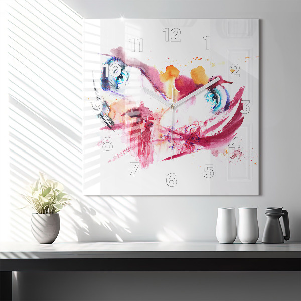 Szögletes fali üvegóra Romantikus pár