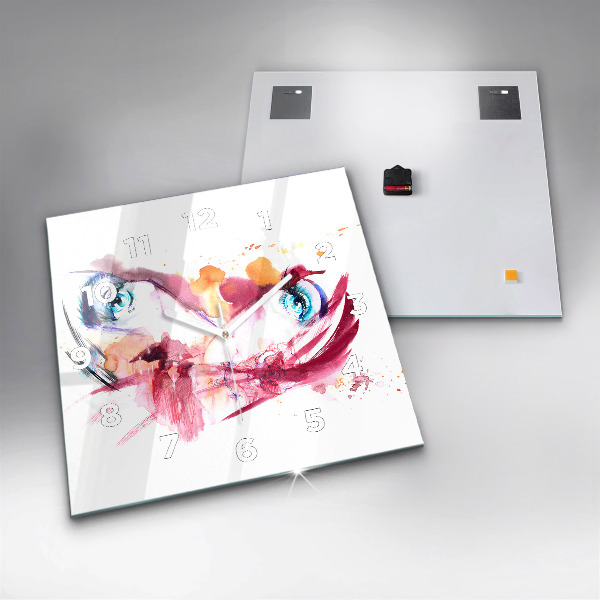 Szögletes fali üvegóra Romantikus pár