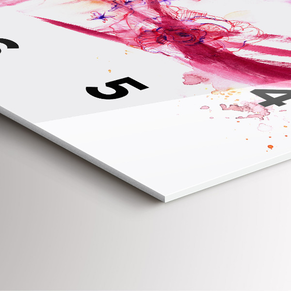 Szögletes fali üvegóra Romantikus pár