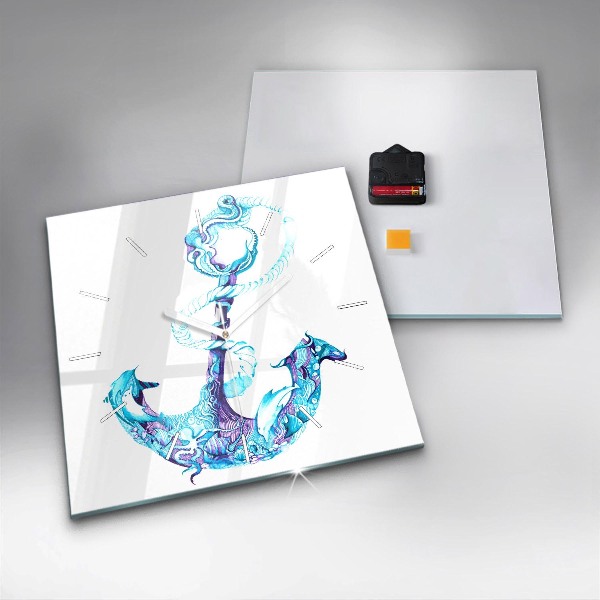 Szögletes fali üvegóra Viharhorgony