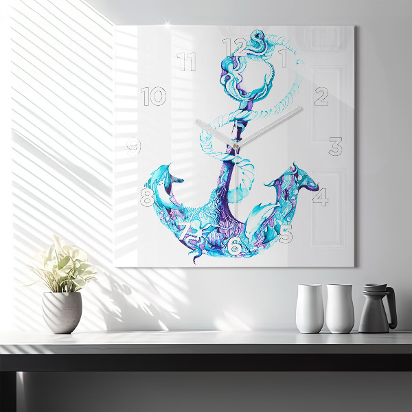 Szögletes fali üvegóra Viharhorgony