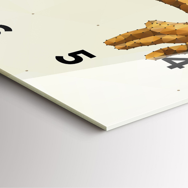 Szögletes fali üvegóra Ádám teremtése