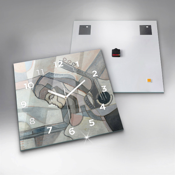 Szögletes fali üvegóra Absztrakt festészet