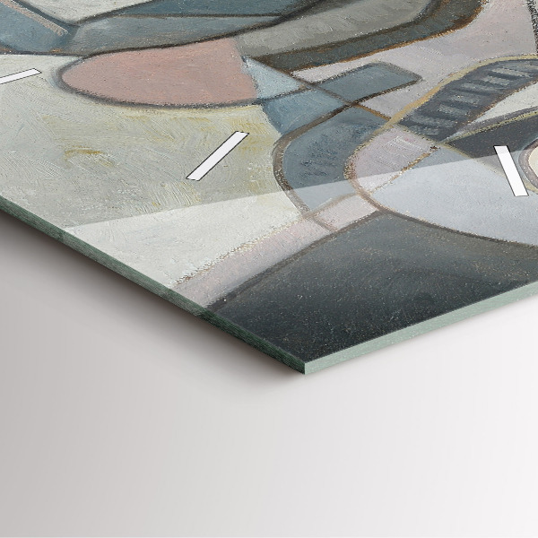 Szögletes fali üvegóra Absztrakt festészet