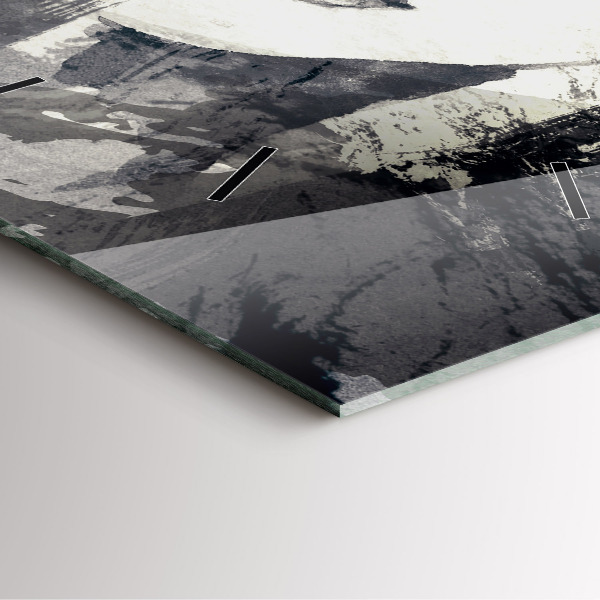 Szögletes fali üvegóra Nő - akvarell