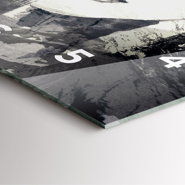 Szögletes fali üvegóra Nő - akvarell