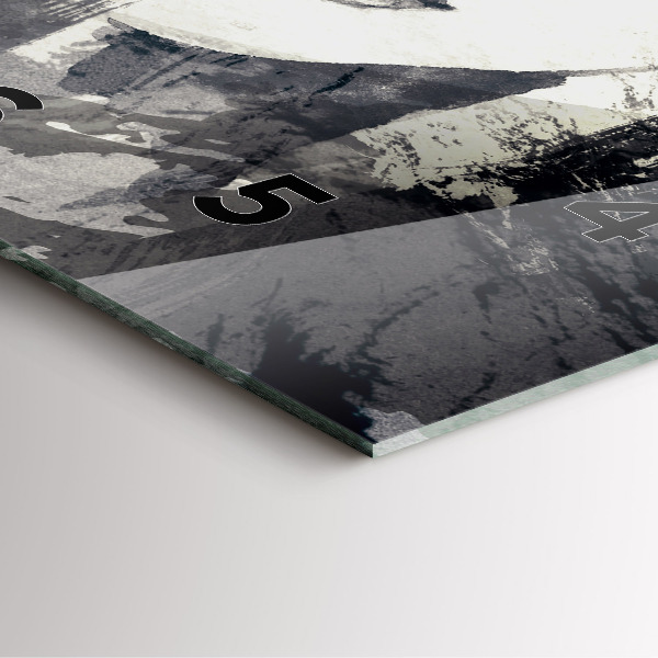 Szögletes fali üvegóra Nő - akvarell