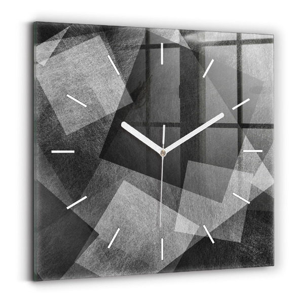Szögletes fali üvegóra Geometriai absztrakció