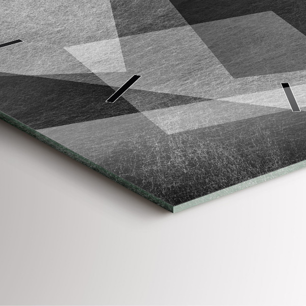 Szögletes fali üvegóra Geometriai absztrakció