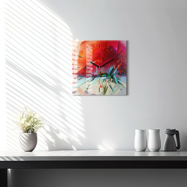 Szögletes fali üvegóra Fűszerek sorai