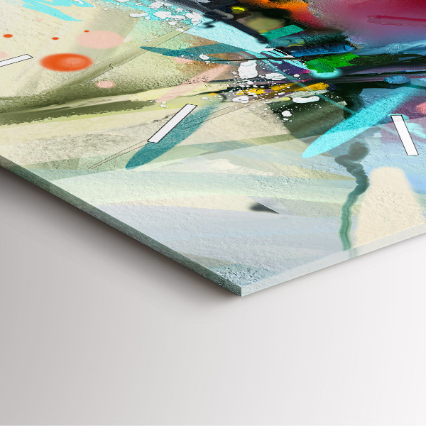 Szögletes fali üvegóra Fűszerek sorai