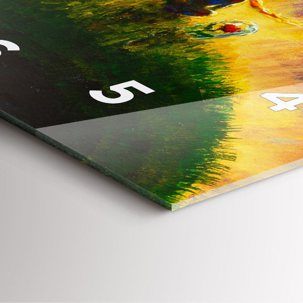 Szögletes fali üvegóra Absztrakció A kis herceg