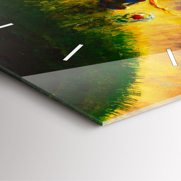 Szögletes fali üvegóra Absztrakció A kis herceg