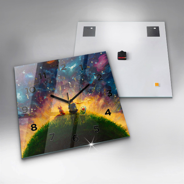 Szögletes fali üvegóra Absztrakció A kis herceg