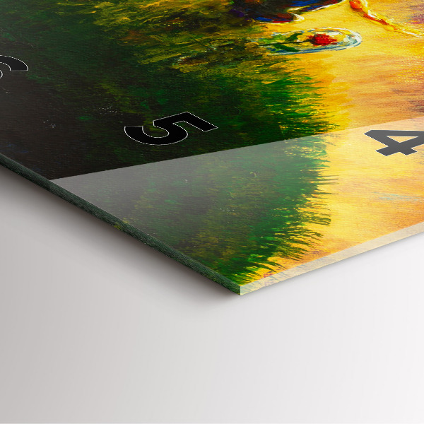 Szögletes fali üvegóra Absztrakció A kis herceg