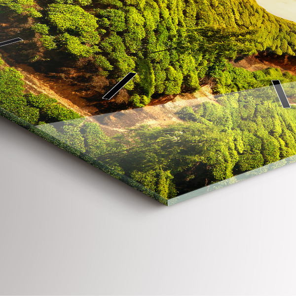 Szögletes fali üvegóra Tea Hill