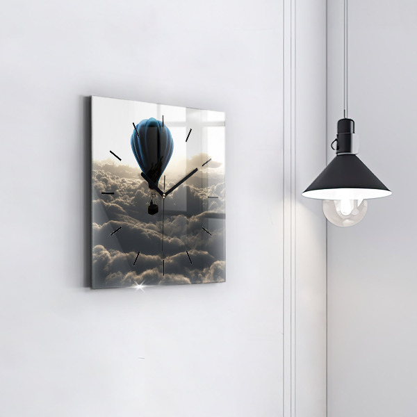 Szögletes fali üvegóra Léggömb az égen