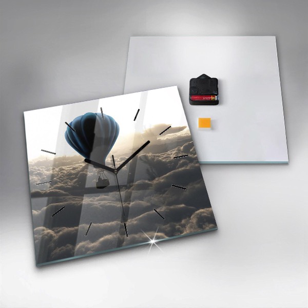 Szögletes fali üvegóra Léggömb az égen