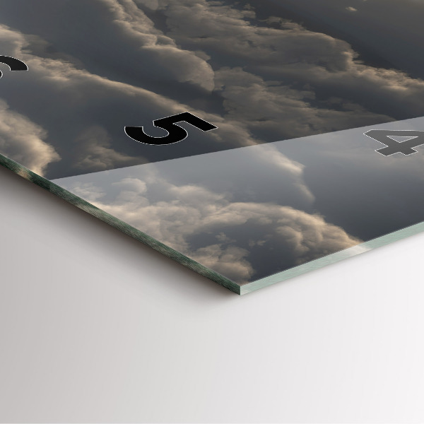 Szögletes fali üvegóra Léggömb az égen