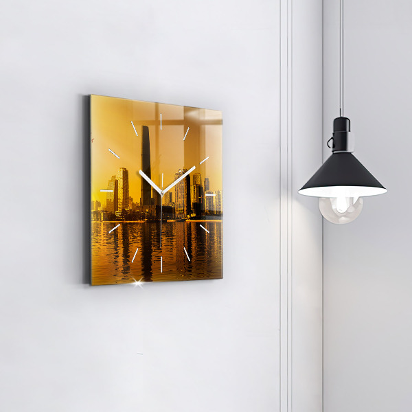 Szögletes fali üvegóra Zhujiang folyó