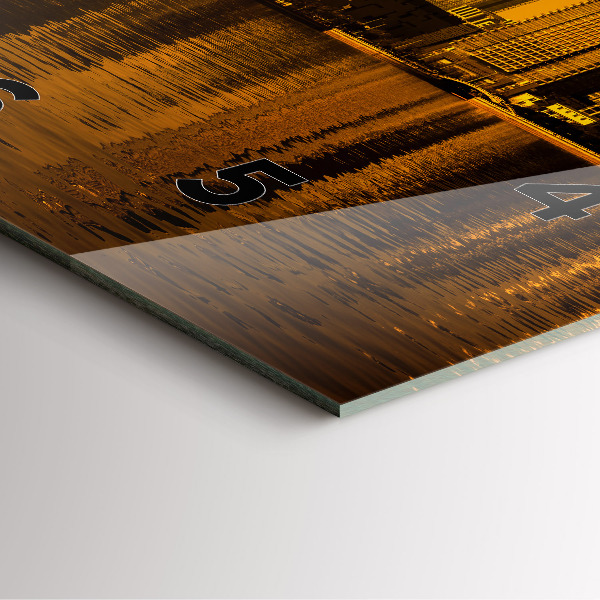 Szögletes fali üvegóra Zhujiang folyó