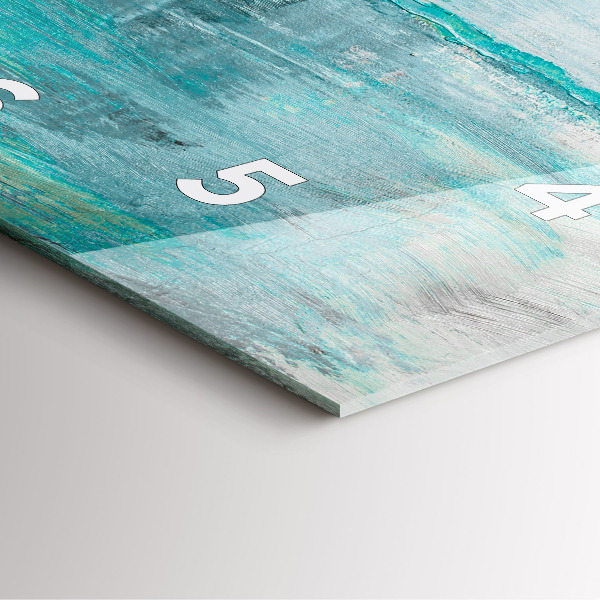 Szögletes fali üvegóra Olaj textúra absztrakt