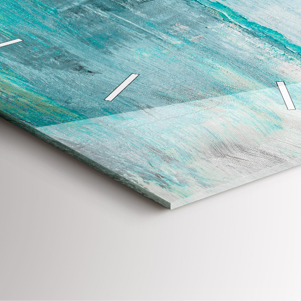 Szögletes fali üvegóra Olaj textúra absztrakt