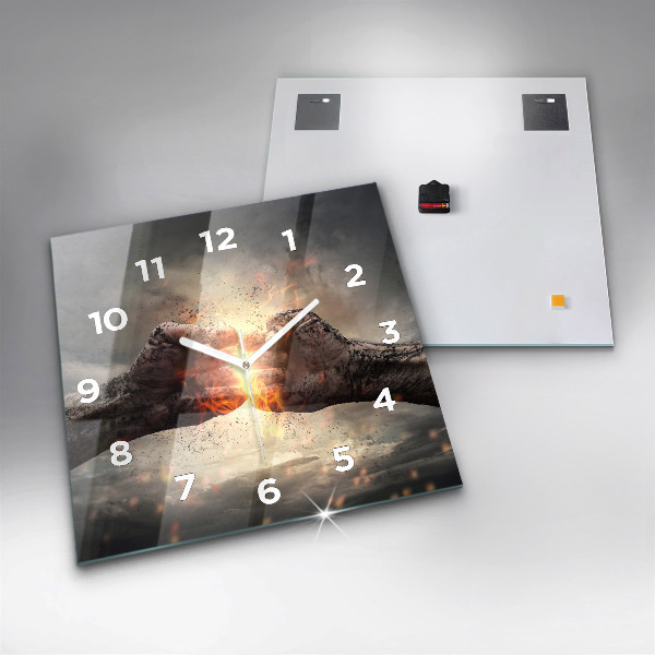 Szögletes fali üvegóra Fists Strength Power