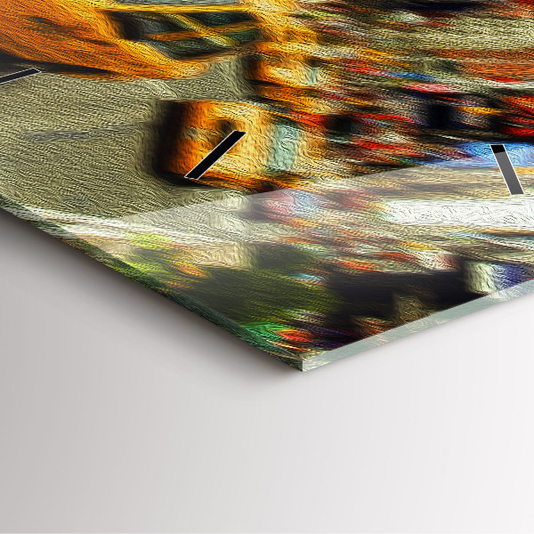 Szögletes fali üvegóra New York-i taxik