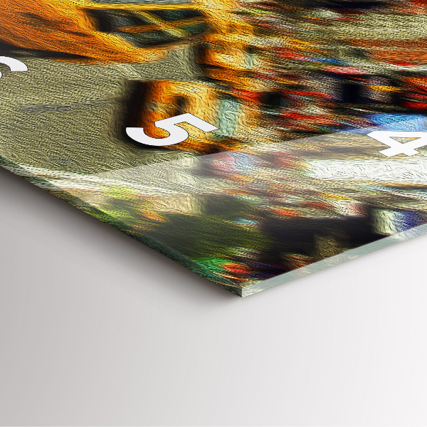 Szögletes fali üvegóra New York-i taxik