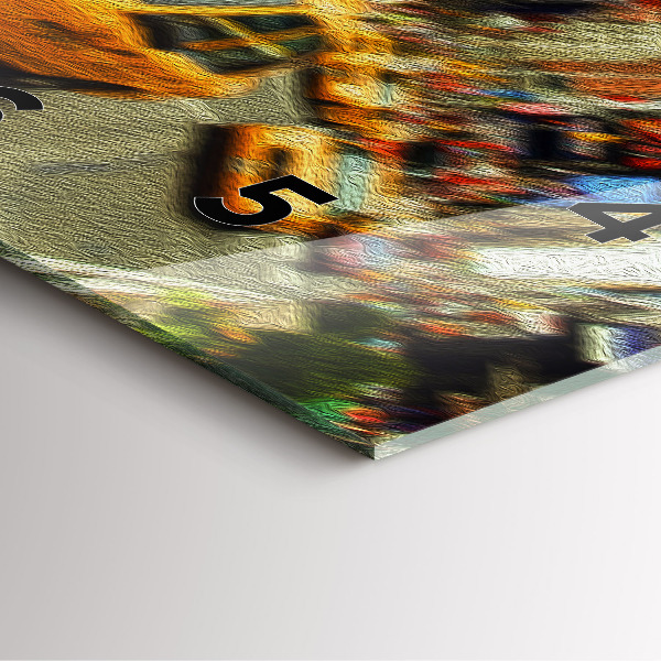 Szögletes fali üvegóra New York-i taxik