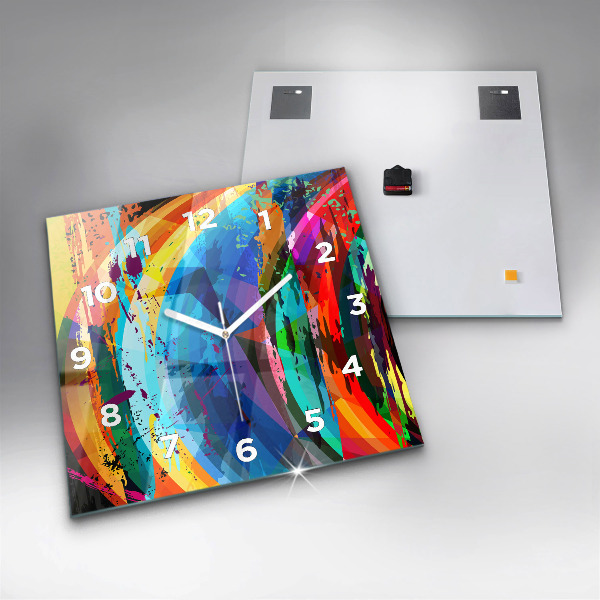 Szögletes fali üvegóra Absztrakt háttér