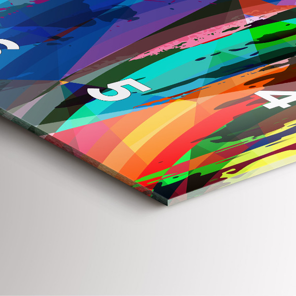 Szögletes fali üvegóra Absztrakt háttér