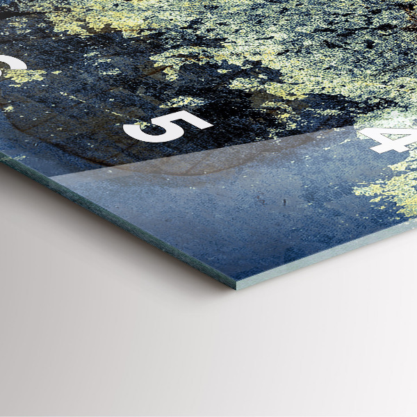 Szögletes fali üvegóra Pillangó vintage stílusú