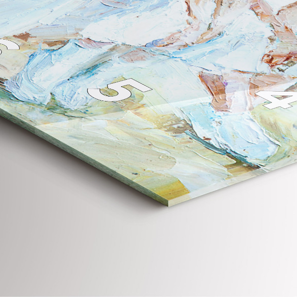 Szögletes fali üvegóra Fiatal balerinák