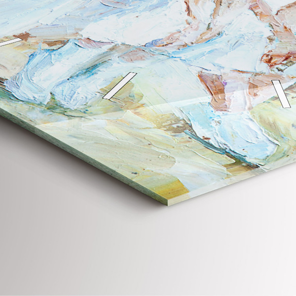 Szögletes fali üvegóra Fiatal balerinák