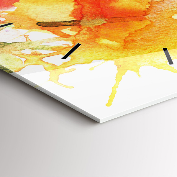 Szögletes fali üvegóra Színes portré egy nőről