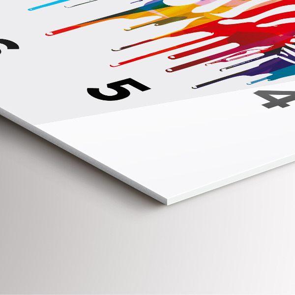 Szögletes fali üvegóra Színes zebra