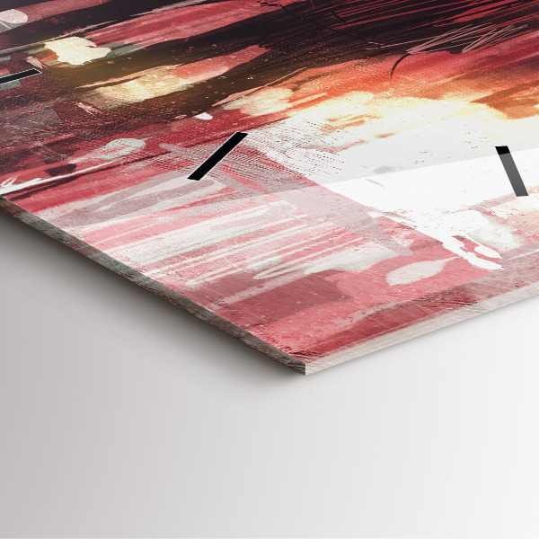 Szögletes fali üvegóra Fiatal pár szerelmes