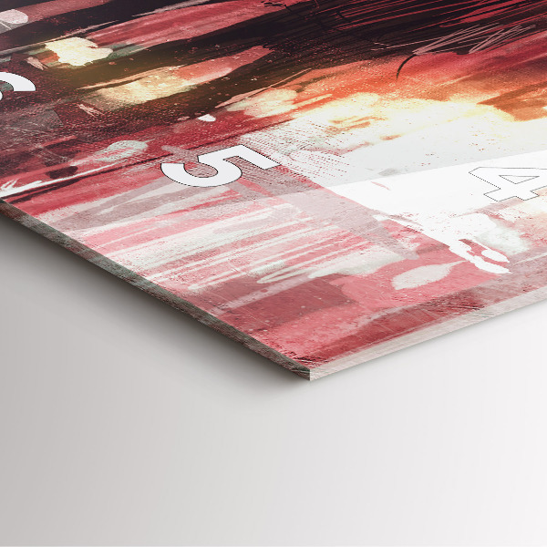 Szögletes fali üvegóra Fiatal pár szerelmes