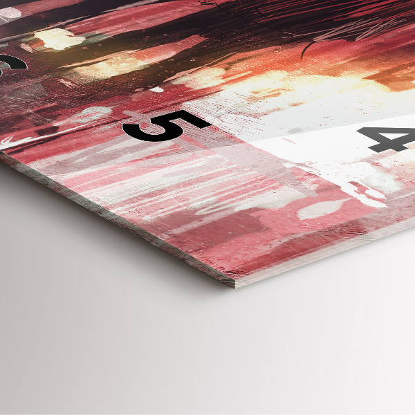 Szögletes fali üvegóra Fiatal pár szerelmes